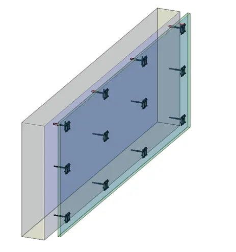 Grossformatige Verkleidungen mit mehreren Haltepunkten